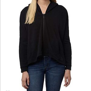 PUMA hi low crop hoodie with satin bow detail